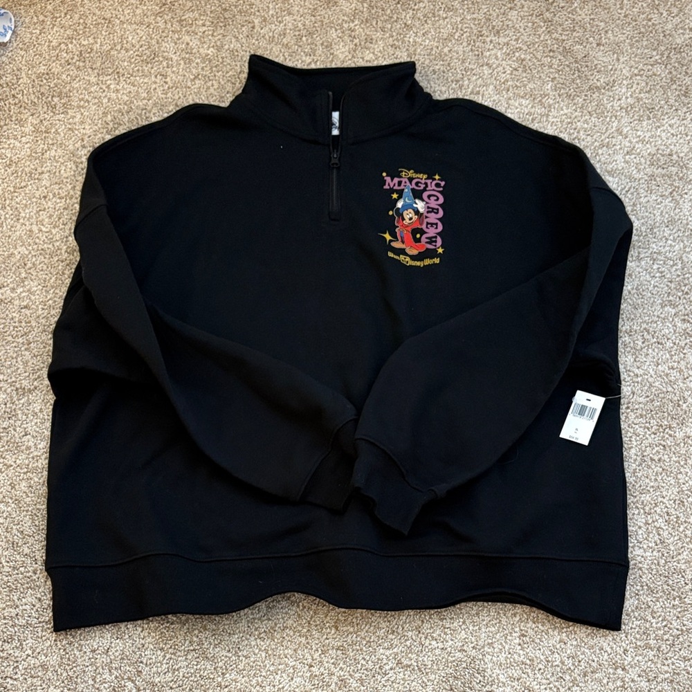 Disney quarter zip Magic Crew